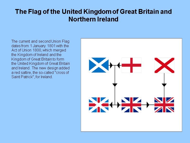 The Flag of the United Kingdom of Great Britain and    